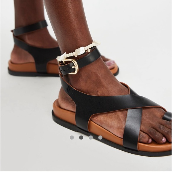 BNIB Anya Criss Cross Footbed Sandal - Picture 2 of 9